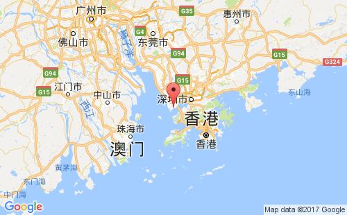 蛇口,深圳港口地图