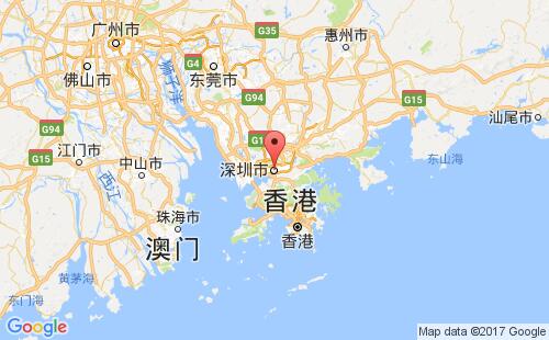 深圳港口地图
