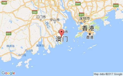 澳门港口地图