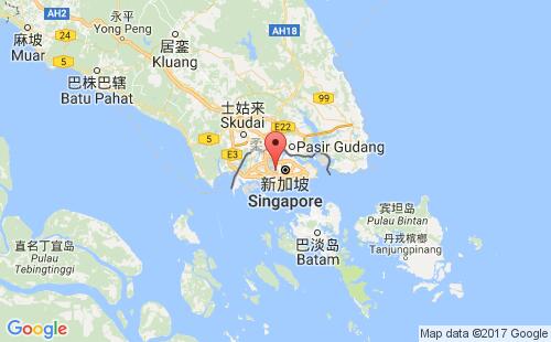 新加坡港口地图